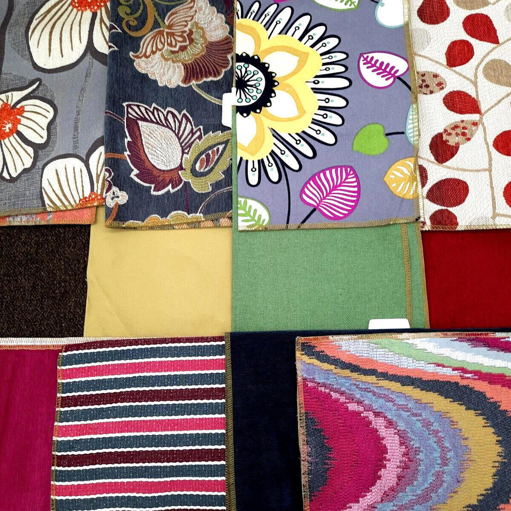 La-Z-Boy Fabric Samples Multi Color Variety Lot Of 12